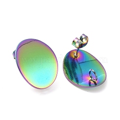 304 Stainless Steel Stud Earring Findings Ion Plating(IP)&nbsp;LS-STAS-Q231-10M