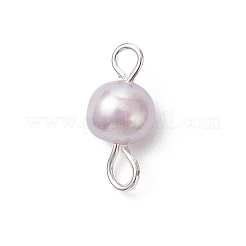 16Pcs 2 Colors Natural Cultured Freshwater Pearl Potato Connector Charms&nbsp;PALLOY-JF04663