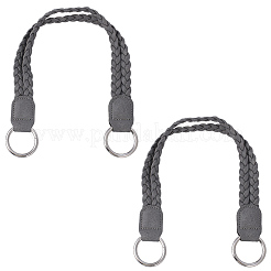 2Pcs Braided PU Leather Handles&nbsp;PURS-CL0001-18B