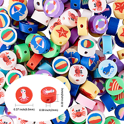 200Pcs Handmade Polymer Clay Beads&nbsp;CLAY-CJ0001-52