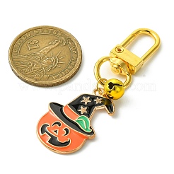 Halloween Theme Alloy Enamel Pendant Decorations&nbsp;HJEW-JM00981