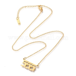 Stainless Steel Pendant Necklaces&nbsp;X-STAS-H138-01F-G