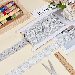5Yards Polyester & Plastic Paillette Embroidery Ribbons&nbsp;OCOR-CY0003-28