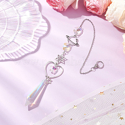1Pc Alloy Planet Moon Hanging Ornaments&nbsp;AJEW-CN0001-06