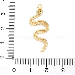 Brass Micro Pave Cubic Zirconia Pendants&nbsp;KK-Q042-01G