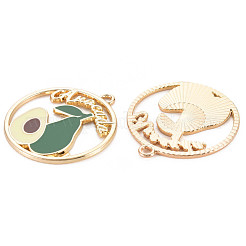 Alloy Enamel Pendants&nbsp;ENAM-S126-114-NR