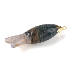 Natural Indian Agate Carved Pendants&nbsp;G-P599-08G-07
