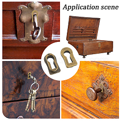 6Pcs Alloy Decorative Keyhole&nbsp;FIND-CN0002-36A