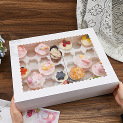 35-Slot Cardboard Paper Cupcake Bakery Boxes&nbsp;CON-WH0095-123A