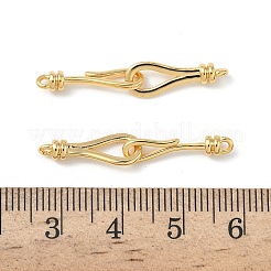 Brass Hook and S-Hook Clasps&nbsp;KK-Z136-41B-G