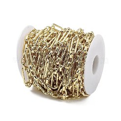 Rack Plating Brass Paperclip Chains&nbsp;CHC-F018-01G