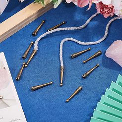 12Pcs Zinc Alloy Cord End&nbsp;FIND-CA0011-78AB