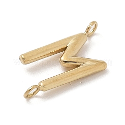304 Stainless Steel Letter Connector Charms&nbsp;STAS-M108-01G-13