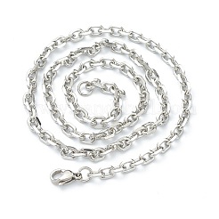 Non-Tarnish 304 Stainless Steel Cable Chain Necklaces&nbsp;LS-NJEW-I248-23P