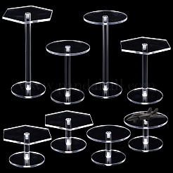 8 Sets 6 Styles Acrylic Storage Riser Rack&nbsp;AJEW-NB0006-30