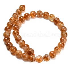 Hearted Natural Citrine Beads Strands&nbsp;G-L663-A02-10mm