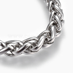 Tarnish Resistant 304 Stainless Steel Wheat Chain Bracelets&nbsp;BJEW-P239-03B
