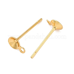 304 Stainless Steel Stud Earring Findings&nbsp;STAS-S151-01G-F