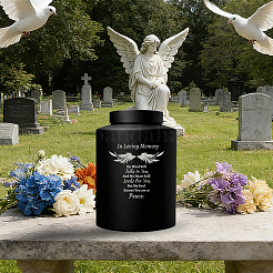 1Pc Column Stainless Steel Urn for Human Pet Ashes&nbsp;AJEW-PS0001-01A