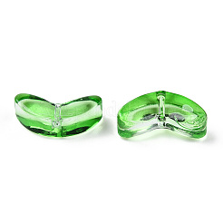 Spray Painted Transparent Glass Beads&nbsp;GLAA-T022-27A