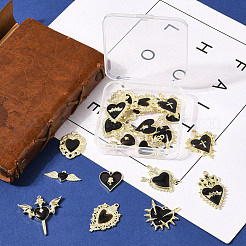 20Pcs 10 Styles Alloy Enamel Gothic Style Pendants&nbsp;PALLOY-SC0004-45C