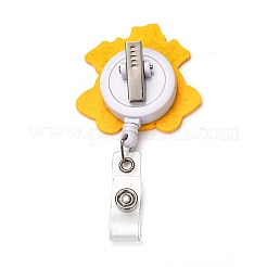 Christmas Bell Felt & ABS Plastic Badge Reel&nbsp;AJEW-I053-07