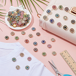 120Pcs 12 Colors Sew on Rhinestone&nbsp;RGLA-AR0001-06