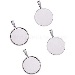 25mm Transparent Clear Domed Glass Cabochon Cover for Photo Pendant Making&nbsp;TIBEP-PH0004-19AS