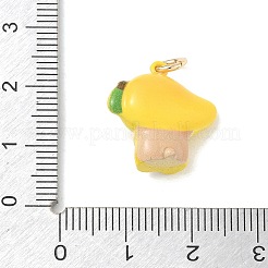 Brass Enamel Pendants&nbsp;KK-CBAE20A-03G