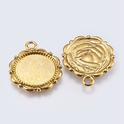 Alloy Pendant Cabochon Settings&nbsp;LS-PALLOY-A18941-AG-FF
