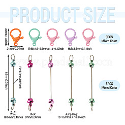 5Pcs Iron Beadable Keychain Bar&nbsp;KEYC-TAD0001-14