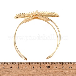 Alloy & Iron Cuff Bangles for Women&nbsp;BJEW-F501-04A-KCG