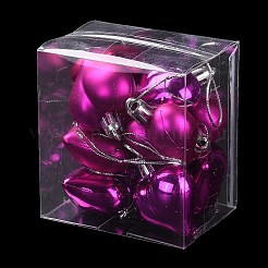 Valentine's Day Electroplate Plastic Heart Pendants Decorations&nbsp;KY-D020-02E