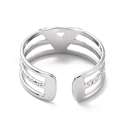 Tarnish Resistant Unisex 304 Stainless Steel Wide Band Finger Rings&nbsp;RJEW-L102-01P