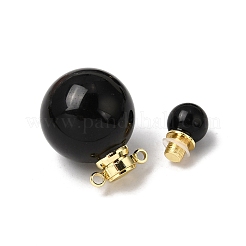 Natural Obsidian Perfume Bottle Pendants&nbsp;GG-CBA7610-02G-07