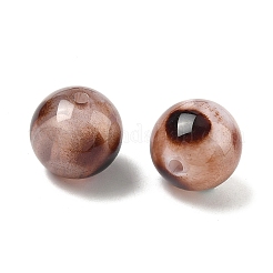 Opaque Acrylic Imitation Leopard Print Beads&nbsp;X-OACR-B052-10