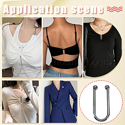 Alloy Bikini Clips&nbsp;FIND-WH0436-99C-B
