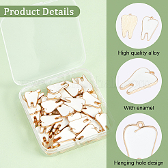 60Pcs Alloy Enamel Pendants&nbsp;ENAM-SC0008-03