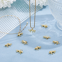 12Pcs Rack Plating Brass Pendants&nbsp;KK-HS0001-27