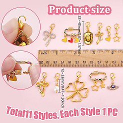 11Pcs Alloy Shoe Charms&nbsp;HJEW-GA00031