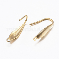 Ion Plating(IP) 316 Surgical Stainless Steel Earring Hooks&nbsp;X-STAS-H392-03G
