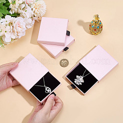 Cardboard Jewelry Set Drawer Boxes&nbsp;CON-WH0099-76D