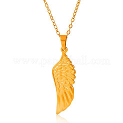 304 Stainless Steel Angel Wing Pendant Necklaces for Women&nbsp;WY0502-2