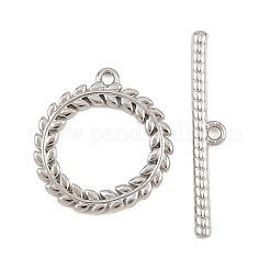 Brass Toggle Clasps&nbsp;KK-G548-34A-P