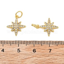 Brass Micro Pave Cubic Zirconia Pendants&nbsp;KK-C092-20B-G