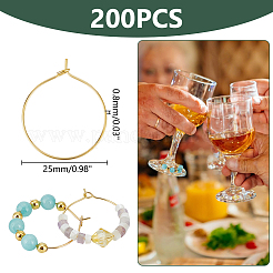 Long-Lasting Plated Brass Hoop Earrings Findings&nbsp;KK-UN0002-45C