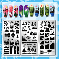 1Pc Plastic Nail Art Image Templates&nbsp;AJEW-PH0006-32D