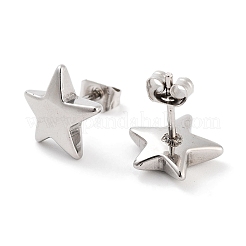Non-Tarnish Star 316 Surgical Stainless Steel Stud Earrings for Women&nbsp;EJEW-Z050-25P