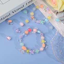 154Pcs Transparent Acrylic Beads Sets&nbsp;TACR-CA0001-27