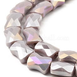 AB Color Plate Glass Beads Strands&nbsp;EGLA-P051-06A-B05